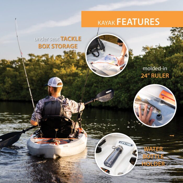Lifetime Tamarack Pro 10 ft 3 in Fishing Kayak (Paddle Included
