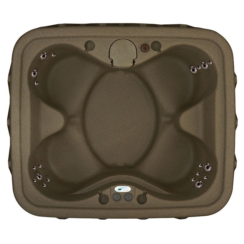 AquaRest Spas, Powered by Jacuzzi Pumps AR-300 Select 2- Person 20 - Jet- Plug and Play Hot Tub w/LED Waterfall - Keystone, Gray